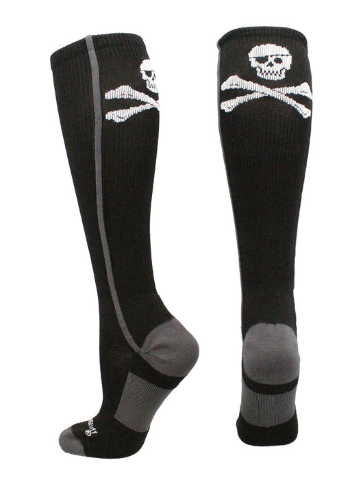 Pirate Skull and Crossbones (Jolly Roger) Over the Calf Socks