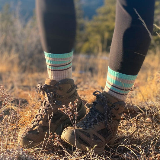 Merino Wool Hiking Socks Crew Length