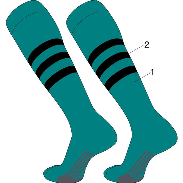 Custom Striped Baseball Socks and Patterns