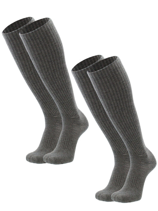 Tall Knee High Wool Work Socks Multi-Pack