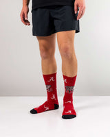 TCK socks Alabama Crimson Tide Mayhem Crew Socks (Imported)