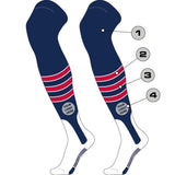 TCK customizable socks Custom Dugout Over the Knee Baseball Stirrup Socks Pattern D
