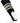 MadSportsStuff stirrups Black/Vegas Gold/White / Large Striped Baseball Stirrups Pattern E