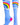 Neon Rainbow Clouds Over the Calf Athletic Socks