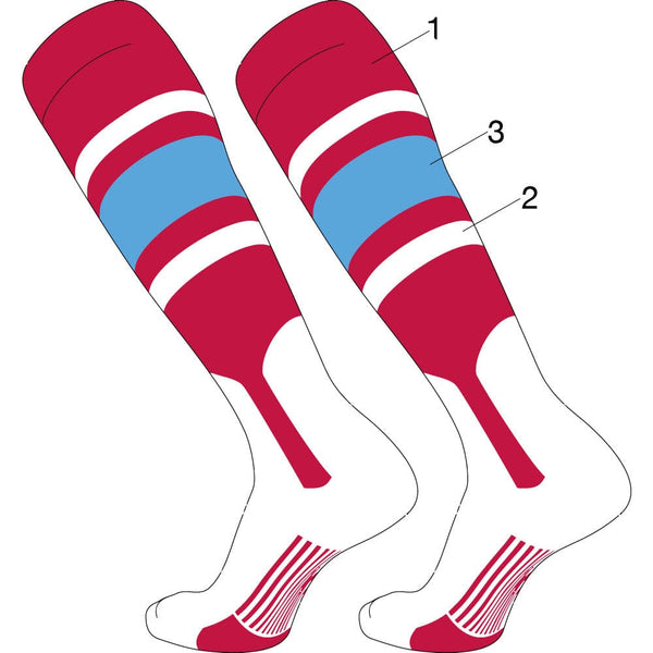 Custom Dugout Baseball Stirrup Socks Pattern E