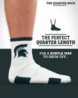 TCK socks TCK Michigan State Spartans Quarter Socks - Made in USA