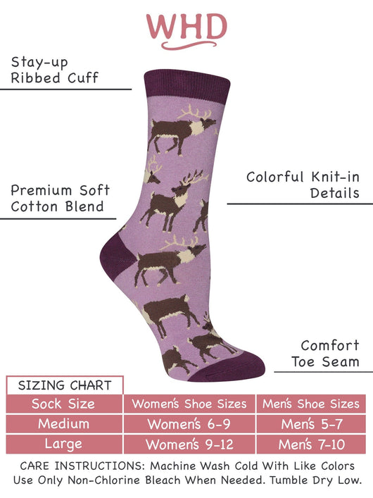 Elk Socks Perfect Animal Lovers Gift