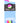 Neon Rainbow Clouds Over the Calf Athletic Socks