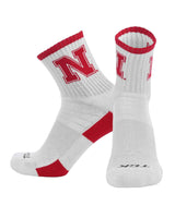 TCK socks Nebraska Cornhuskers / Large TCK Nebraska Cornhuskers Quarter Socks - Made in USA