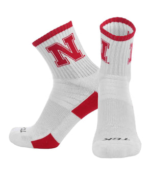 TCK socks Nebraska Cornhuskers / Large TCK Nebraska Cornhuskers Quarter Socks - Made in USA