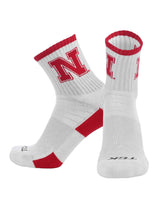 TCK socks Nebraska Cornhuskers / Large TCK Nebraska Cornhuskers Quarter Socks - Made in USA