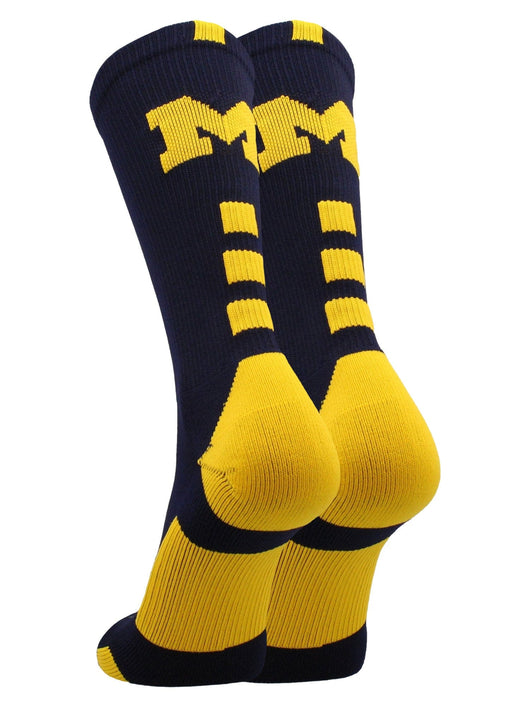 Michigan Wolverines Baseline Crew Socks