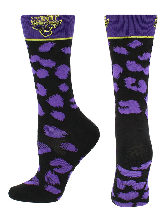 Minnesota State Mavericks Womens Savage Socks (Purple/Black, Medium)