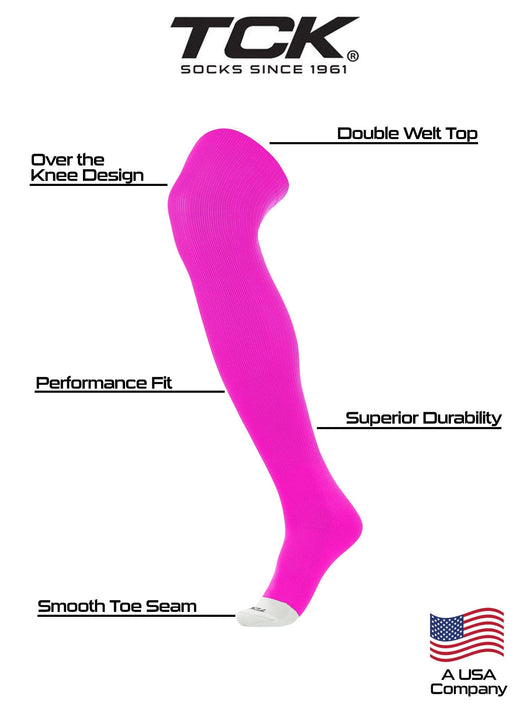 Over the Knee Breast Cancer Awareness Socks Pink Prosport Socks