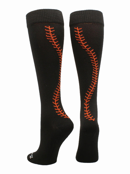 Softball Socks with Stitches Over the Calf (multiple colors)