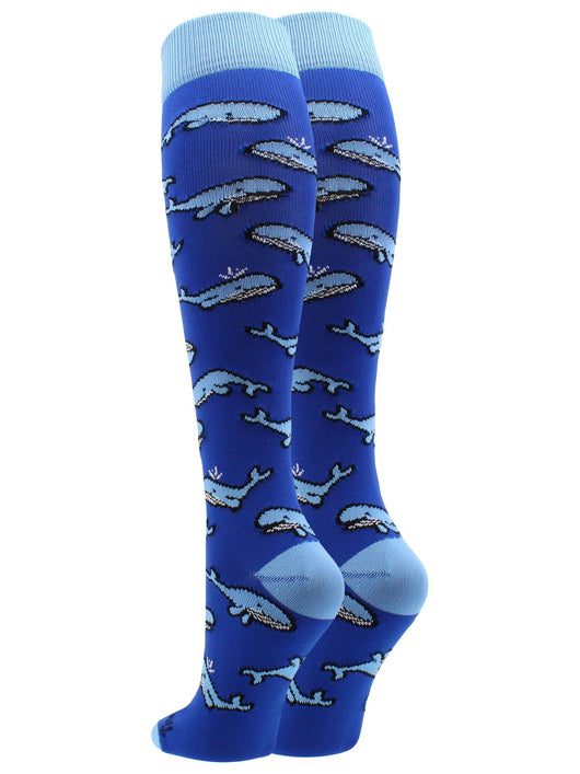 Happy Whales Athletic Over the Calf Socks
