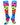 Neon Rainbow Fun Print Socks