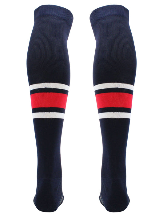 Dugout Striped Over the Knee Baseball Socks Pattern E