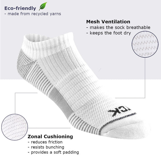Athletic No Show Socks 3-pack