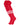 Dugout 3 Stripe Over the Knee Baseball Socks Pattern B (Scarlet/White, Small)