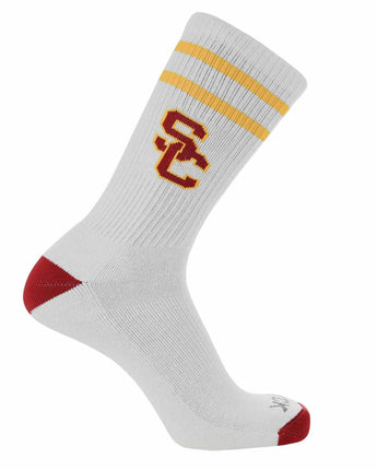 NCAA Vintage College Striped Socks - USC Trojans (Large)