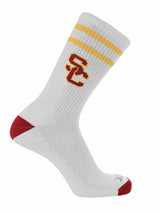 NCAA Vintage College Striped Socks - USC Trojans (Large)