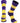 Northern Iowa Panthers Game Day Striped Socks (Purple/Gold, Large)