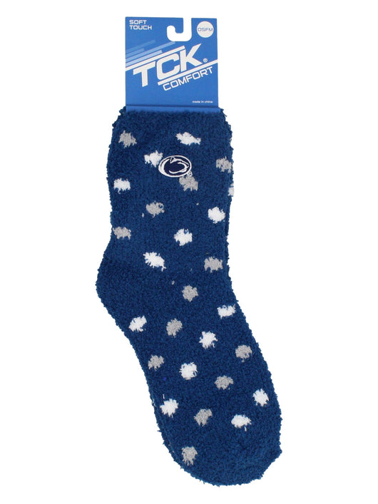NCAA College Fuzzy Socks For Women & Men, Warm and Cozy Socks Womens Licensed Sock (Penn State Nittany Lions, Medium)
