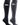 IQ socks 2 Pairs Black & Grey / Medium Performance Knee High Socks with Zip Pocket Miss Zippy