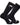 IQ socks Black -1 Pair / Large Zip Pocket Crew Socks