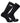 IQ socks Black -1 Pair / Large Zip Pocket Crew Socks