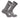 IQ socks Grey Heather -1 Pair / Large Zip Pocket Crew Socks