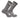 IQ socks Grey Heather -1 Pair / Large Zip Pocket Crew Socks