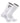 IQ socks White -1 Pair / Large Zip Pocket Crew Socks