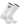 IQ socks White -1 Pair / Large Zip Pocket Crew Socks