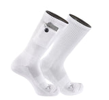 IQ socks White -1 Pair / Medium Zip Pocket Crew Socks