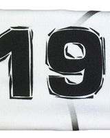 MadSportsStuff headband #19 / White Player ID Volleyball Headband (numbers 00-39)