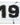 MadSportsStuff headband #19 / White Player ID Volleyball Headband (numbers 00-39)
