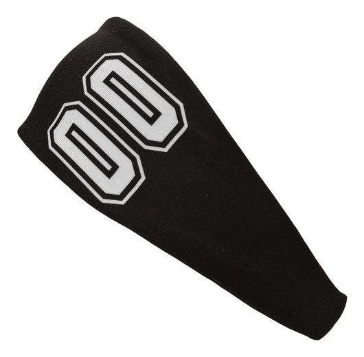 MadSportsStuff headband Black #00 / One Size Player ID Black/White Headband Basketball Volleyball Softball Soccer