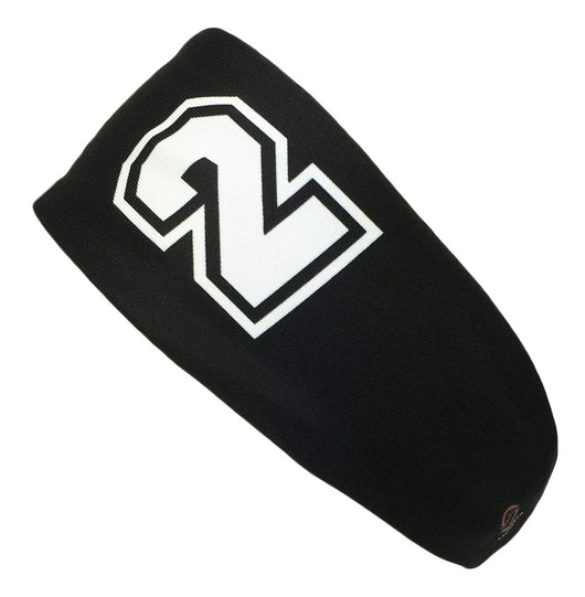 MadSportsStuff headband Black #2 / One Size Player ID Black/White Headband Basketball Volleyball Softball Soccer