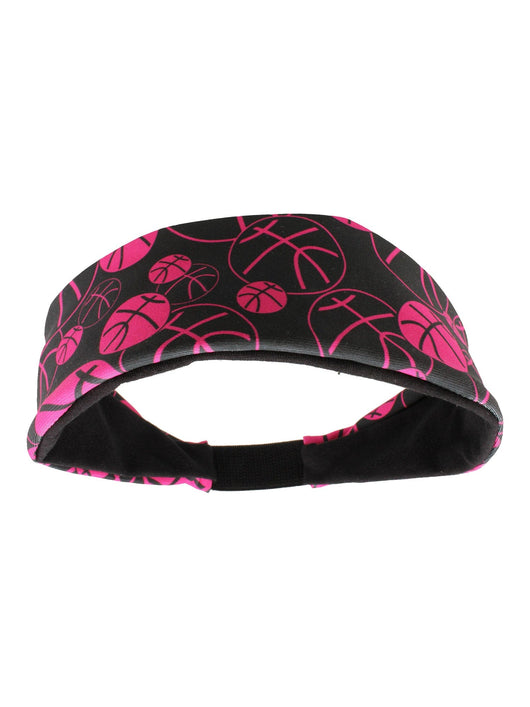MadSportsStuff headband Black/Neon Pink / One Size Crazy Girls Basketball Headband with Basketball Logos
