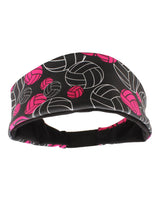 MadSportsStuff headband Black/Neon Pink / One Size Crazy Volleyball Logo Headband