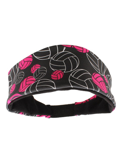MadSportsStuff headband Black/Neon Pink / One Size Crazy Volleyball Logo Headband