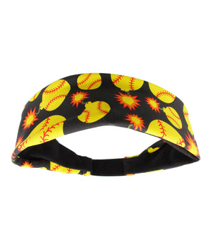 MadSportsStuff headband Black / One Size Softball Bomber Headband with Softball Bomb Logos