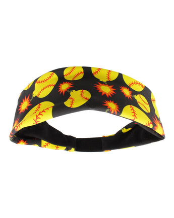 MadSportsStuff headband Black / One Size Softball Bomber Headband with Softball Bomb Logos