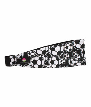 MadSportsStuff headband Crazy Soccer Headband with Soccer Ball Logos