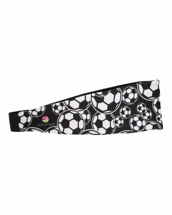 MadSportsStuff headband Crazy Soccer Headband with Soccer Ball Logos