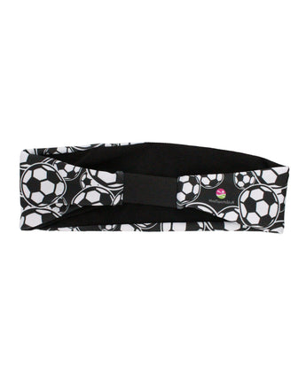 MadSportsStuff headband Crazy Soccer Headband with Soccer Ball Logos