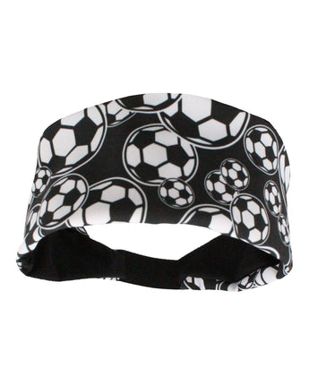 MadSportsStuff headband Crazy Soccer Headband with Soccer Ball Logos