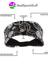 MadSportsStuff headband Crazy Volleyball Logo Headband